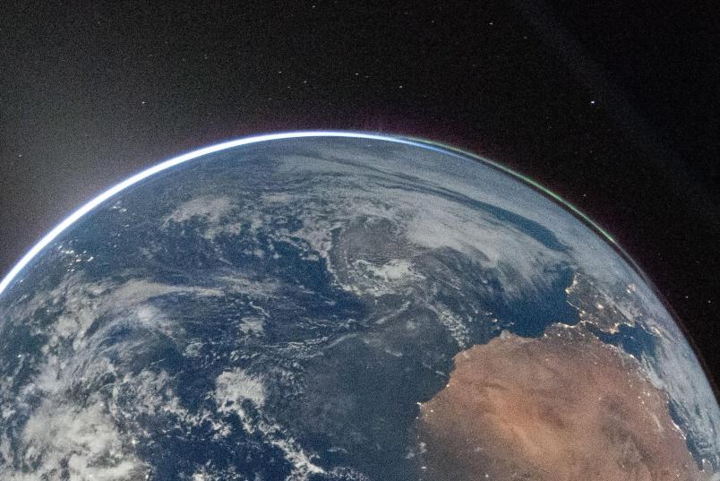 Die Erde vom Weltall aus betrachtet