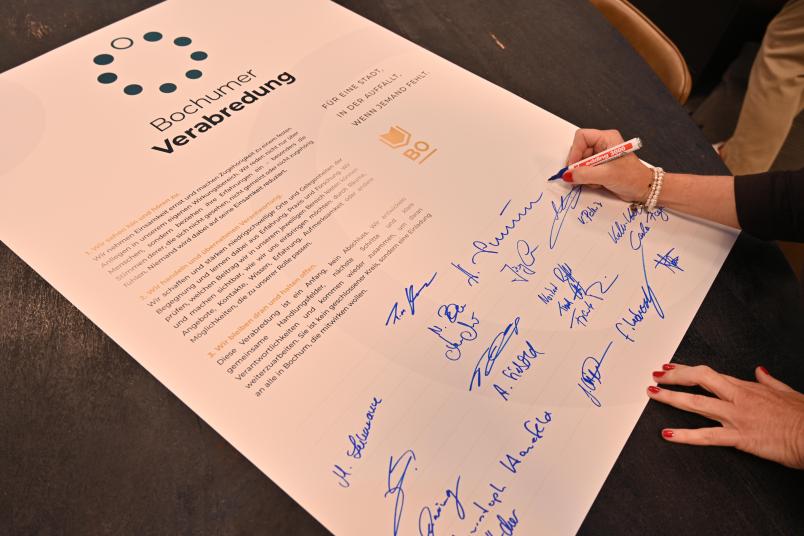 Unterzeichnung der Bochumer Verabredung