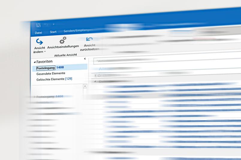 E-Mail-Eingang mit vielen Mails