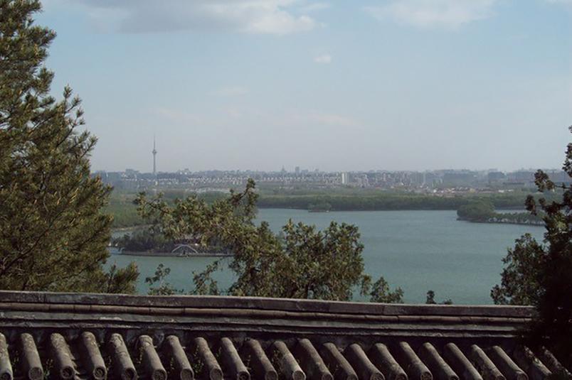 Blick auf eine chinesische Stadt