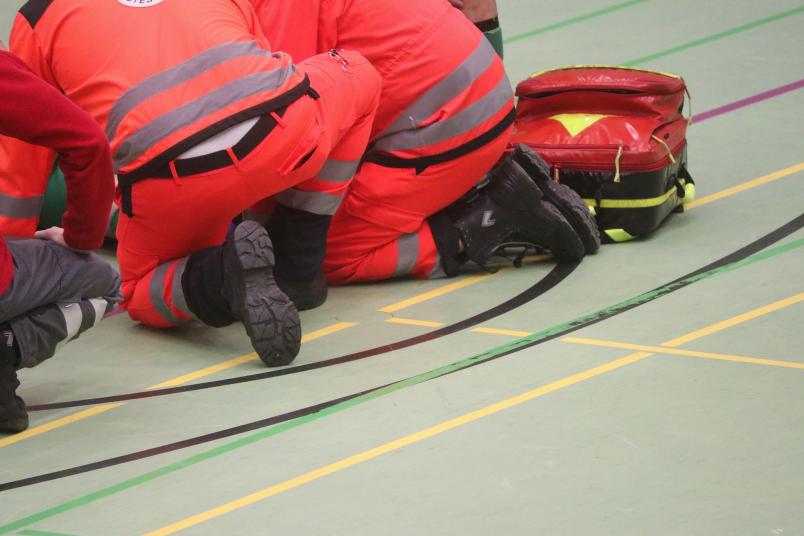 Sanitäter bei der Arbeit