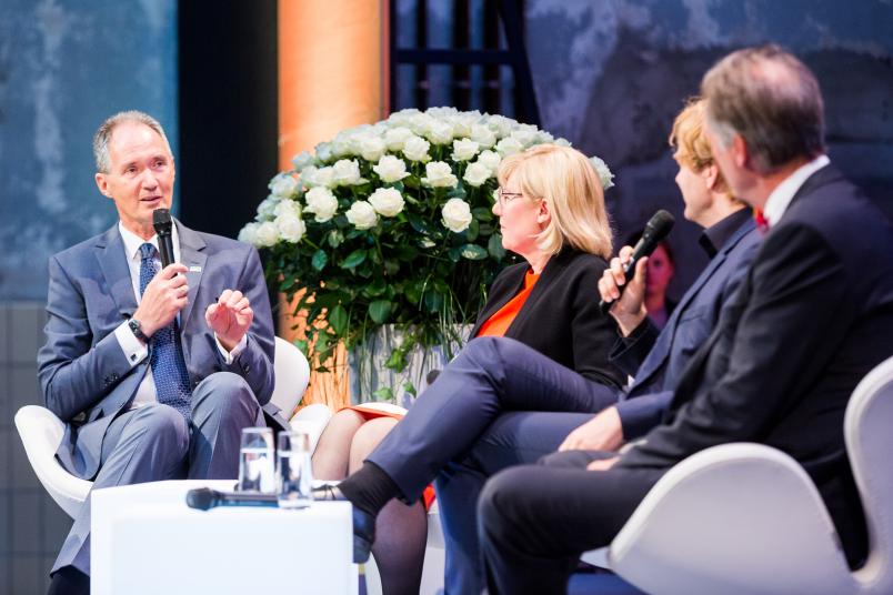 Talkrunde mit den drei Rektoren