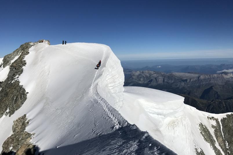 Gratwanderung am Mont-Blanc-Massiv