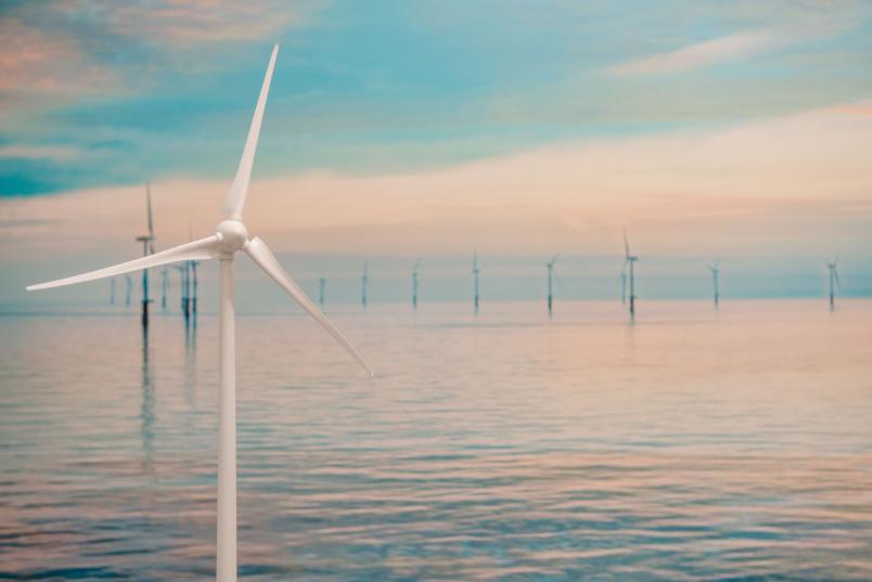 Windräder im Wasser