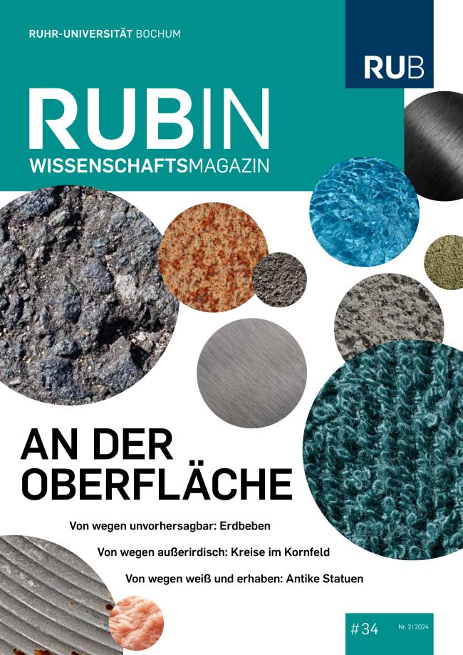 Cover des Wissenschaftsmagazins Rubin, Ausgabe 2/2024