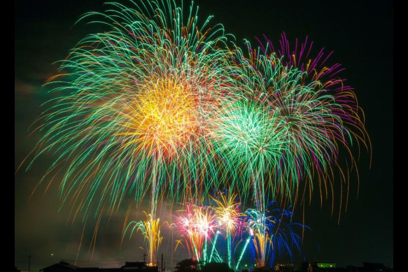 Buntes Feuerwerk