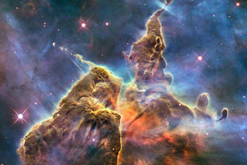 Plasmawolken im Universum.