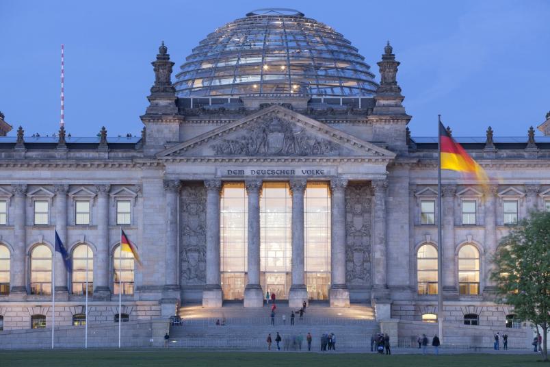 Der deutsche Reichstag von außen