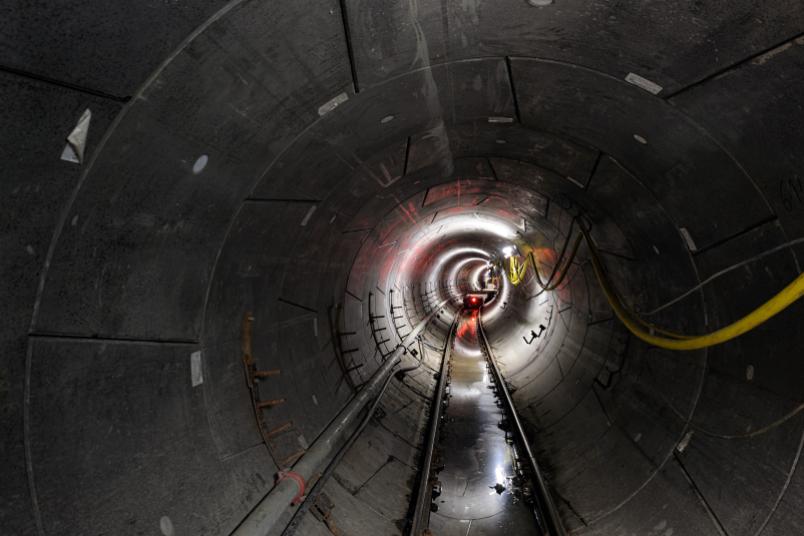Blick in Tunnelröhre