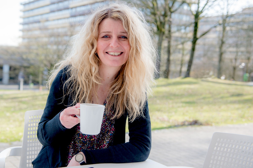 Eine entspannte Kaffepause gönnt sich Jura-Studentin Alexandra Puls-Zinsel selten.