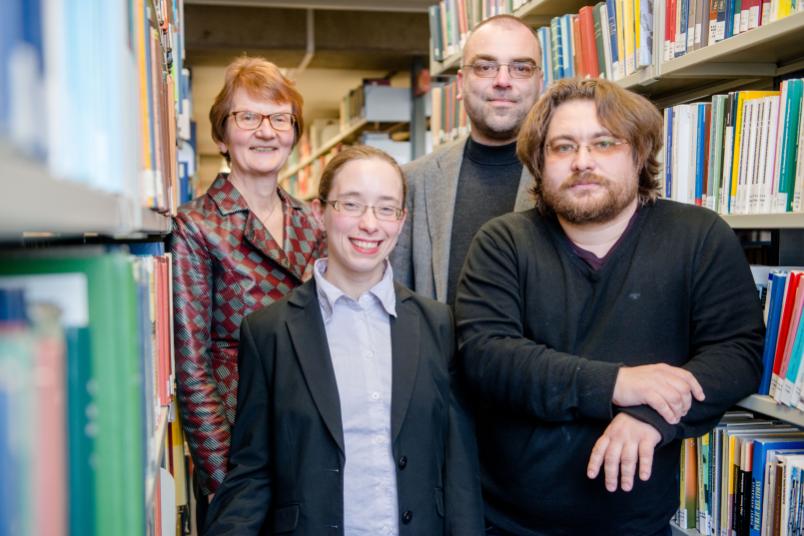 
	Das Projektteam: Erdmute Lapp, Vivian Strotmann, Markus Koller und Ovidiu Olar (von links)
