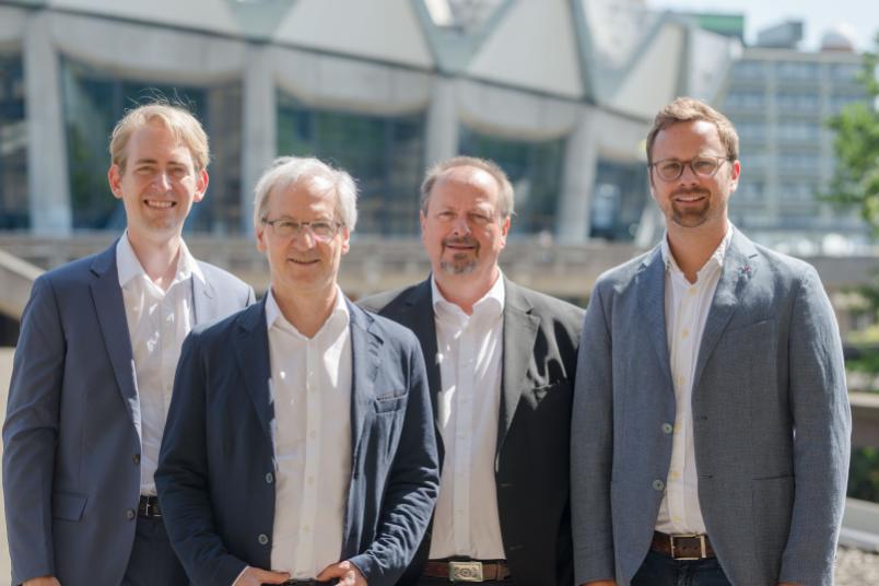 
	Das Projektteam: Jens Wegener, Constantin Goschler, Michael Wala und Christopher Kirchberg (von links)
