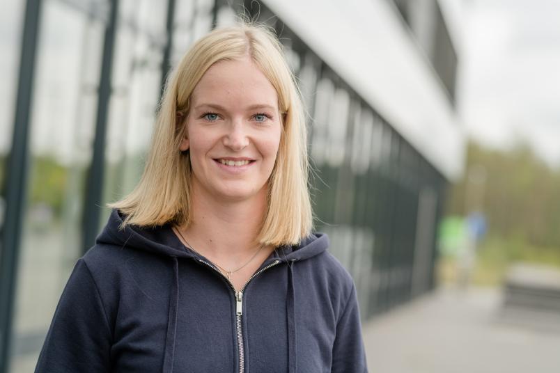 Sportlerin im Porträt