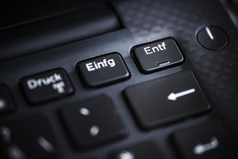 Entfernen-Taste einer Computertastatur