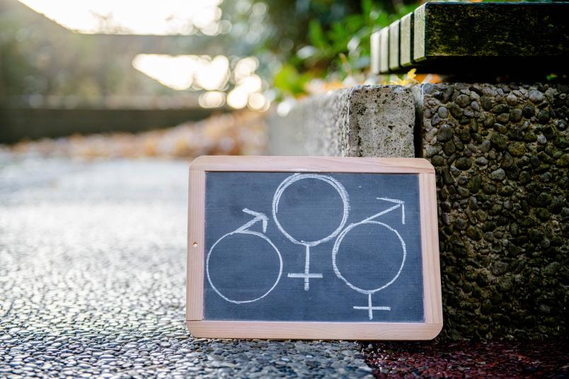 Schild mit Symbolen