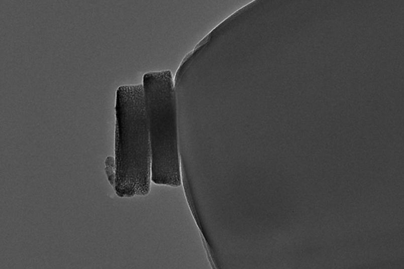 Mikroskopische Aufnahme von Nanopartikeln