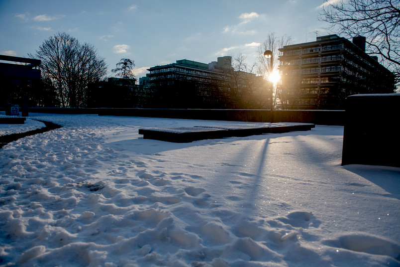 Winterimpression vom Campus der RUB
