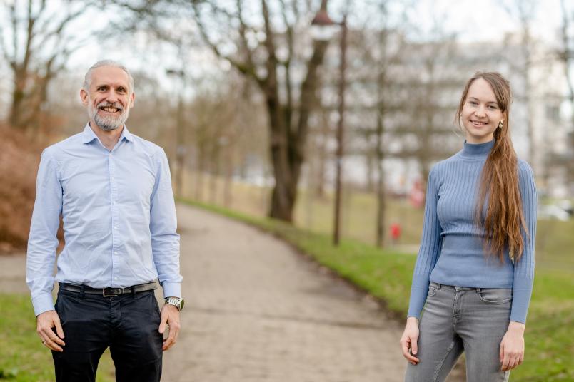 Marc Nowaczyk und Anna Frank