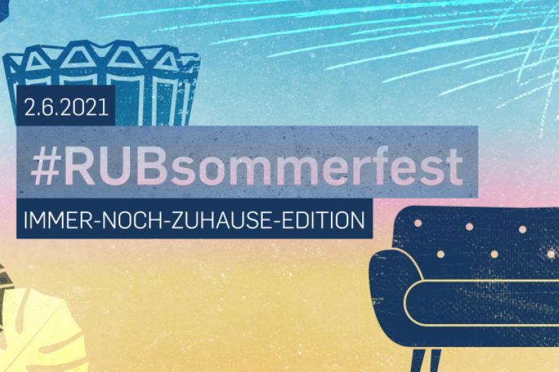 Zeichnung mit Sofa und Audimax und Schrift