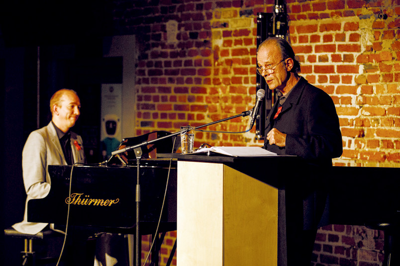 Jazz-Pianist Chris Hopkins (links) und Schauspieler Thomas Anzenhofer