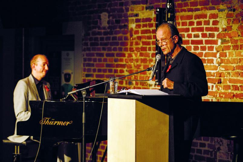 Jazz-Pianist Chris Hopkins (links) und Schauspieler Thomas Anzenhofer