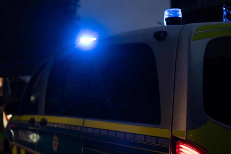 Polizeiauto mit Sirene
