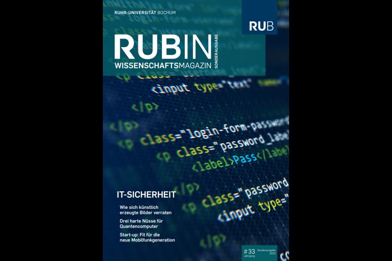 Zeitschriftencover mit Programmcode