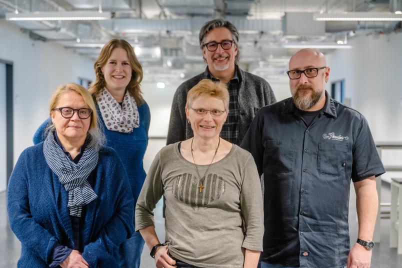 Personalrat: Das neue Leitungsteam mit Heike Rohde-Durhacke, Susanne Scheffner, Michaela Sarazin, Peter Kardell und Tobias Steinhoff (von links)