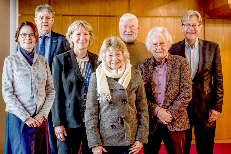 Der neue Hochschulrat (von links): Ricarda Brandts, Gerard Meijer, Birgit Fischer, Beate Konze-Thomas, Klaus Engel, Reto Weiler, Ed Brinksma