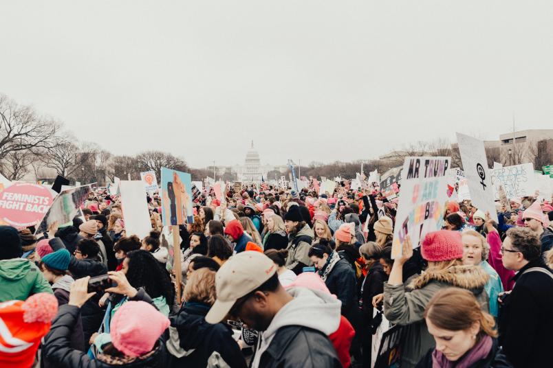 Foto einer Großdemo