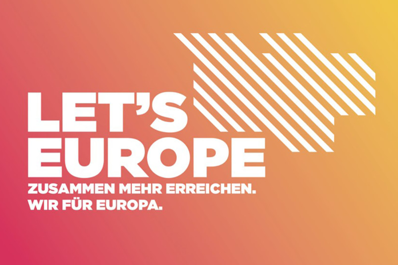 Plakat für Lets Europe
