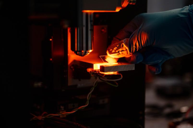 Ein Bild vom Mikro-3D-Drucker.