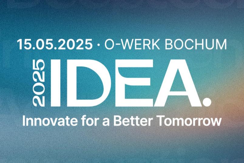 Banner mit Schriftzug IDEA 2025