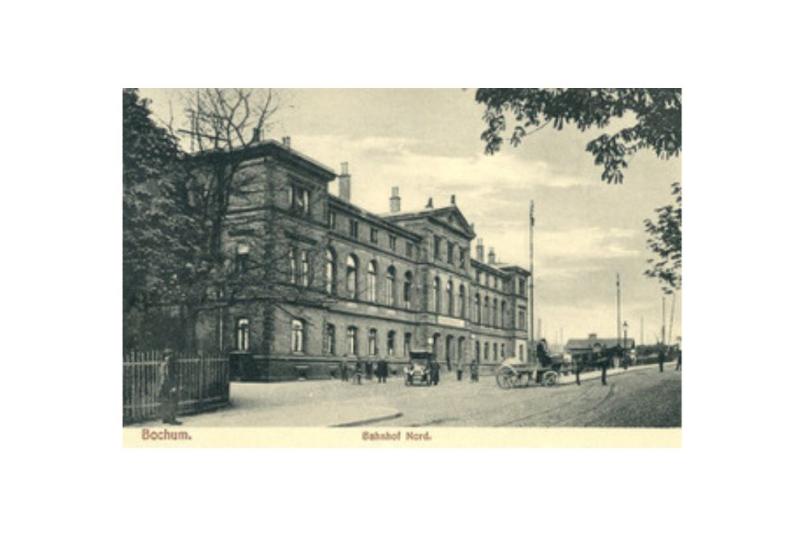 Schwarz-weiß Bild vom Norbahnhof