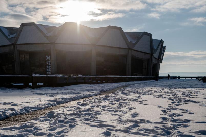 Campus der Ruhr-Universität im Schnee