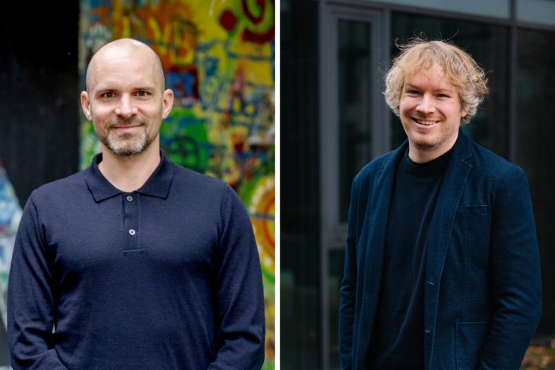 Collage aus Porträts von Hans Alves und Jan Baedke