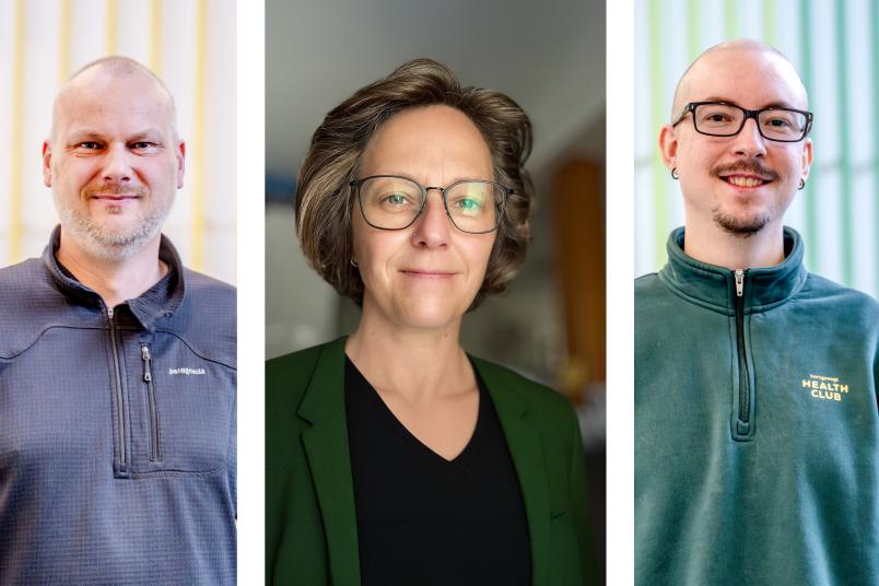 Montage aus drei Porträts