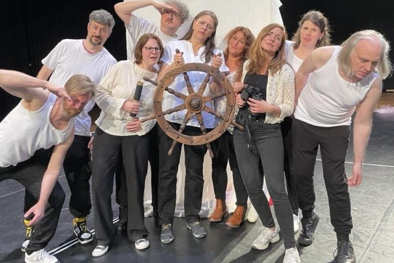 Szene aus einem Theaterstück