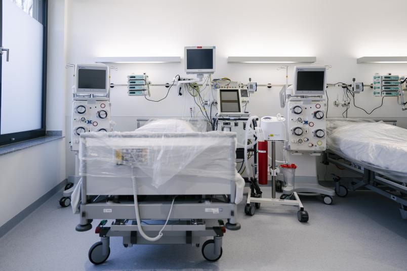 Blick in ein Krankenzimmer