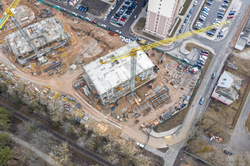 Luftbild Baustelle