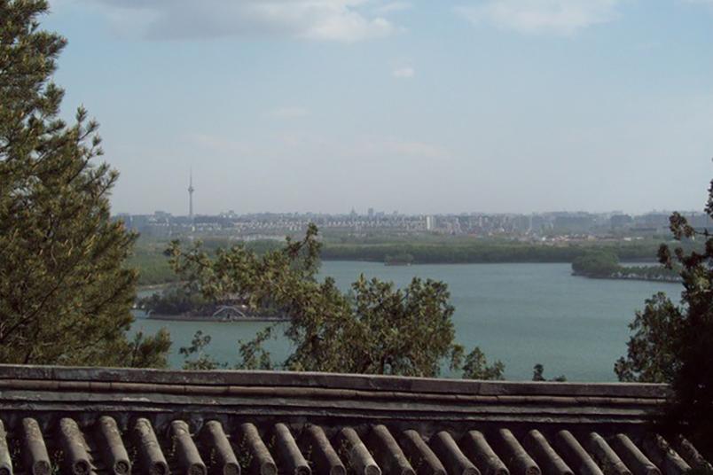 Blick auf eine chinesische Stadt