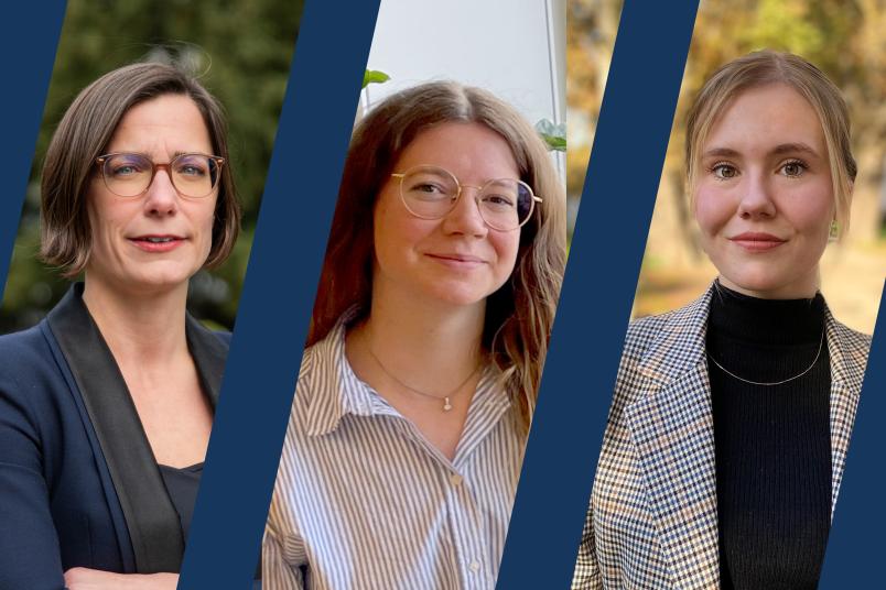 drei junge Frauen