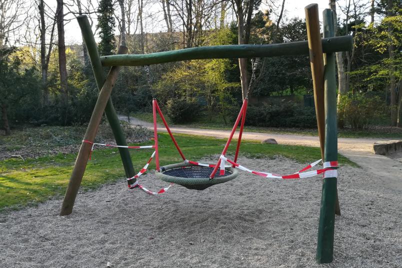 Gesperrter Spielplatz