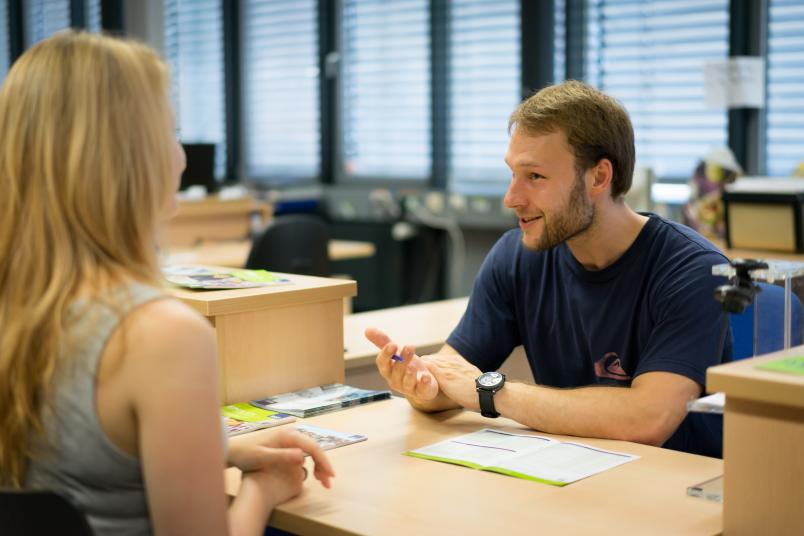 Gesprächssituation in der Studienberatung