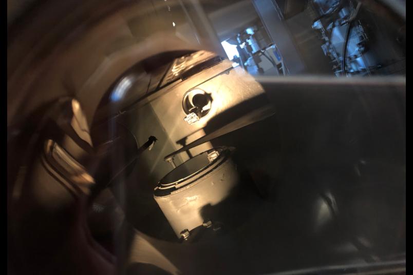 Blick in die Beschichtungsanlage