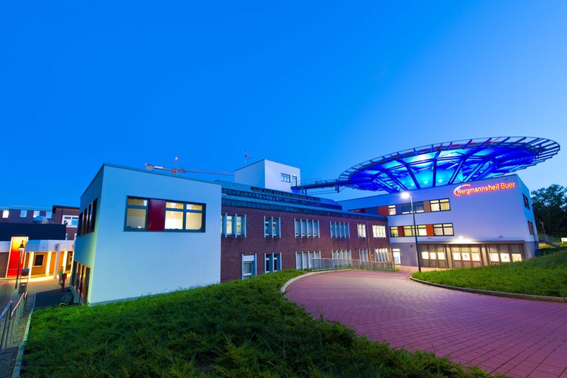 Eines der elf neuen Lehrkrankenhäuser der RUB ist das zu den Knappschaft Kliniken gehörende Bergmannsheil und Kinderklinik Buer in Gelsenkirchen.