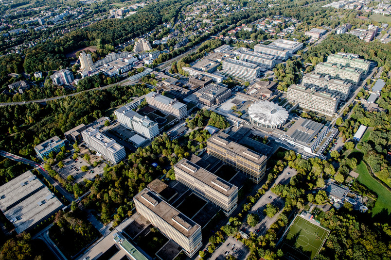 Luftbild des Campus der RUB