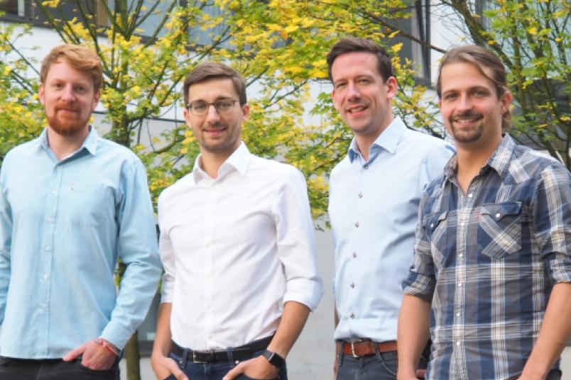Alexander Igelmann, Alexander Kanitz, Jannis Köhler und Jan Hoppius von LIDROTEC.