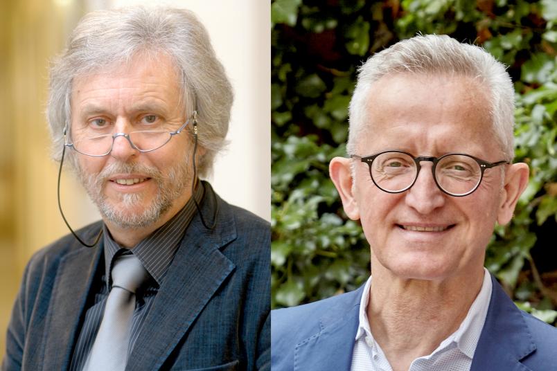 Reto Weiler (links) und Heinrich Baßler komplettieren als neue Mitglieder den Hochschulrat der RUB.