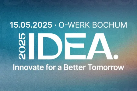 Banner mit Schriftzug IDEA 2025